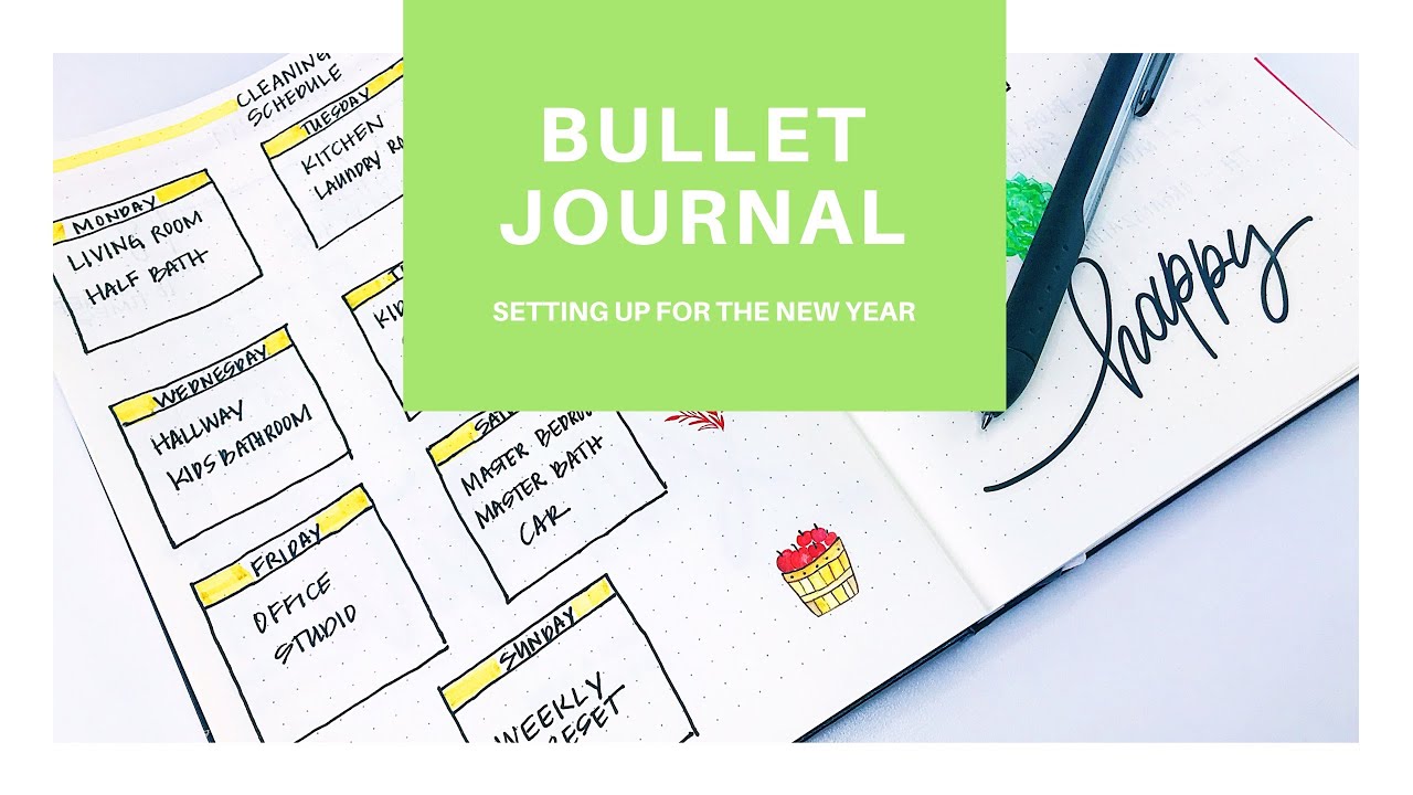 Bullet Journal 2019 Setup 