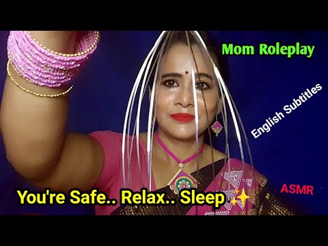 Asmr Mom Roleplay ~ Massage & Humming To Help You Sleep 😴💤 | ASMR Head, Neck & Shoulder Massage