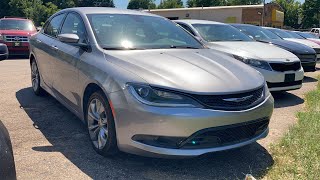 2015 Chrysler 200 S 36 Mpg Billet Silver Metallic Car Zone Sales Paw Paw 269-657-5700 We Finance!