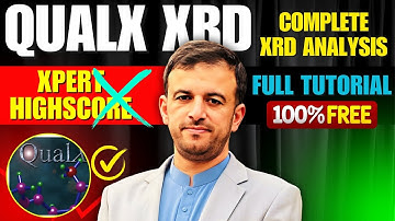 How to Analyze XRD Data Using QualX | Free XRD Analysis Software Tutorial for Beginners