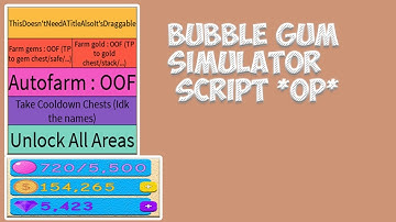 *OP* BUBBLE GUM SIMULATOR UNLIMITED GEMS , AUTO FARM BUBBLES, Coins, & MORE!