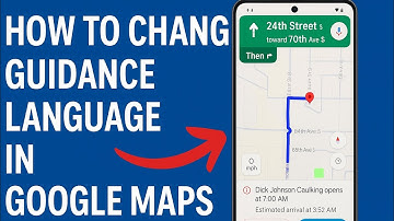 How do I change the voice guidance language in Google Maps