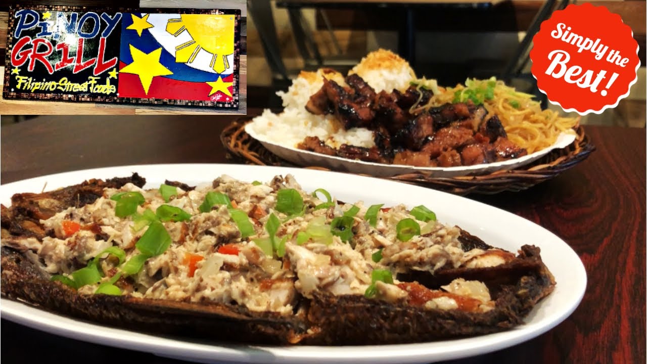 The BEST AUTHENTIC FILIPINO FOOD At CHICAGO Pinoy Grill Street Food