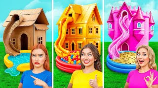 One Colored House Rich vs Broke vs Giga Rich | Funny Situations and Fails by Multi DO Smile
