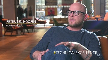 Technical Excellence winner: ‘Evasion’ with Pieter Ten Hoopen, juror  & prof. film maker