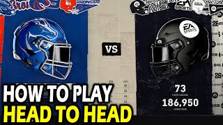 How to Play Head to Head Online Matches in College Football 26