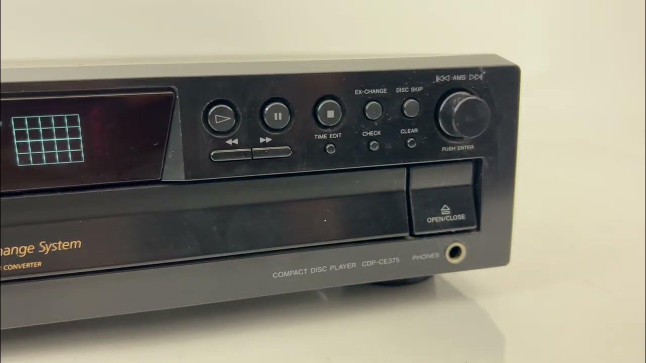 SONY CDPCE375 5 Disc CD Carousel Changer Player Audiophile YouTube