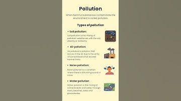 🌍 What is Pollution? | Types of Pollution: 🌬️ Air, 💧 Water, 🌱 Soil, 🔊 Noise #shorts #pollution