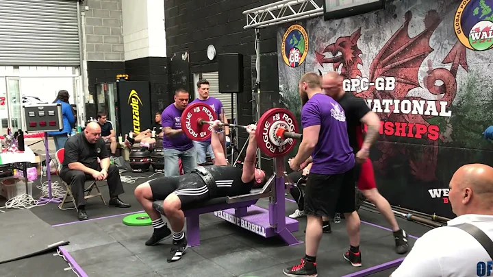 Jay Chadwick 135KG Bench at the GPC-GB 2022 Welsh ...