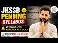 JKSSB Syllabus Still Pending? | No Syllabus After Notification No. 11 of 2025 | Aspirants Waiting