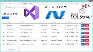 Create ASP.NET Core Web Application With SQL Server Database Connection and CRUD Operations