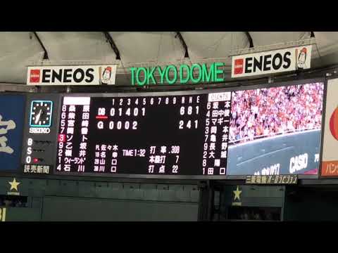 リプレイ検証2回、リクエスト1回 巨人戦 18/07/07