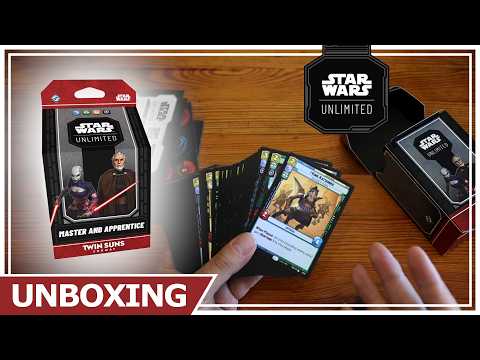 Star Wars Unlimited: Twin Suns Deck Master and Apprentice Unboxing