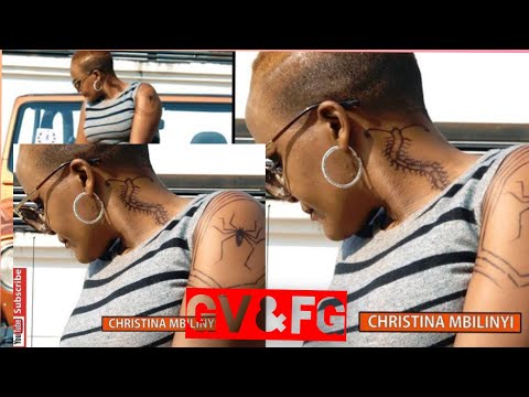 CHRISTINA MBILINYI DRAWS A NATURE ON THE NECK AND NECK 