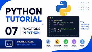 Python Tutorial 07 | Functions in Python