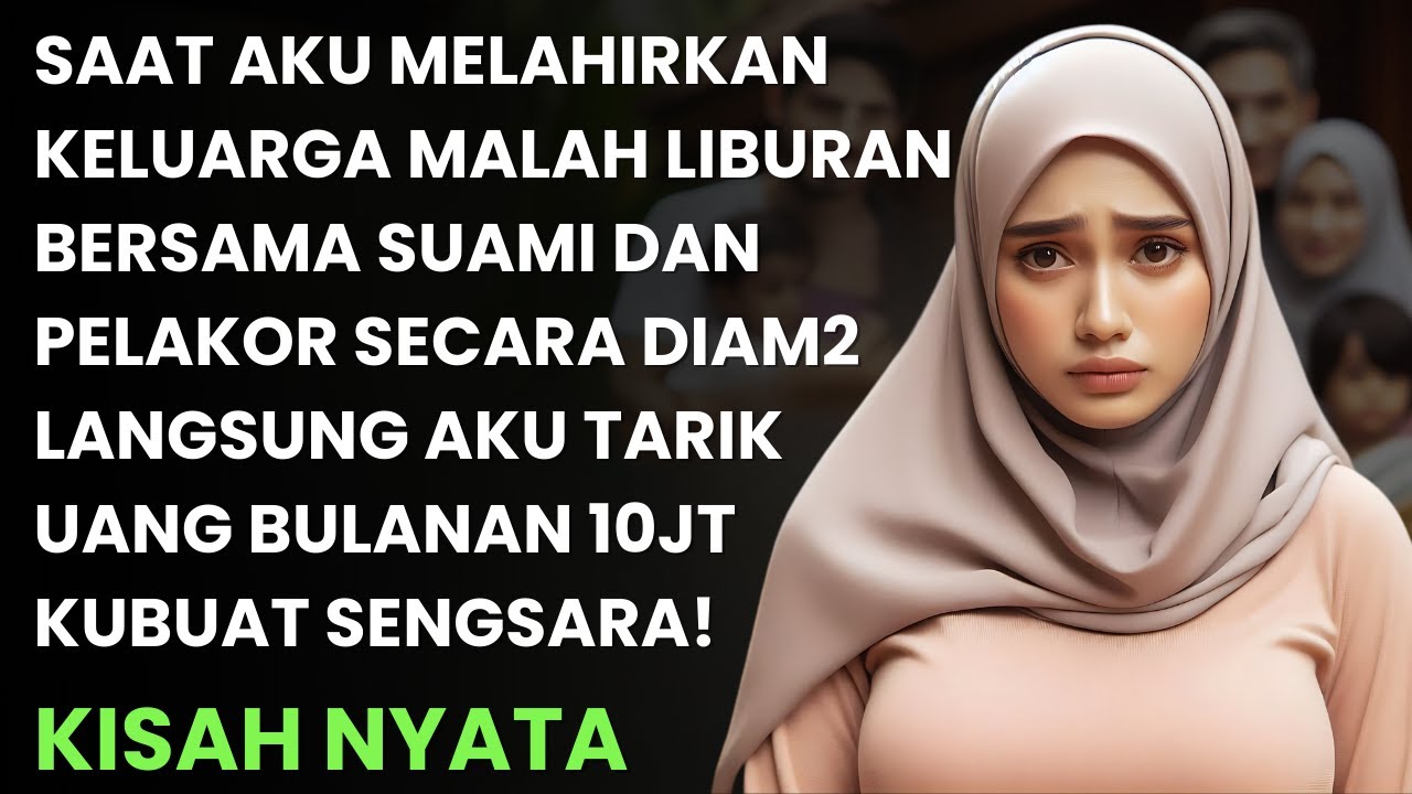 SAAT AKU MELAHIRKAN SUAMI SAMA KELUARGA LIBURAN SAMA PELAKOR - LANGSUNG KUTARIK UANG BULANAN 10 JUTA