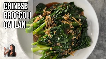 🥦 Baby Gai Lan (Chinese Broccoli 芥蓝) with Oyster Sauce Recipe 蚝油 •  UNDER 10 MIN • Rack of Lam