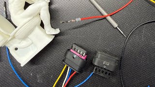 MK7 Golf R water pump electrical connector repair