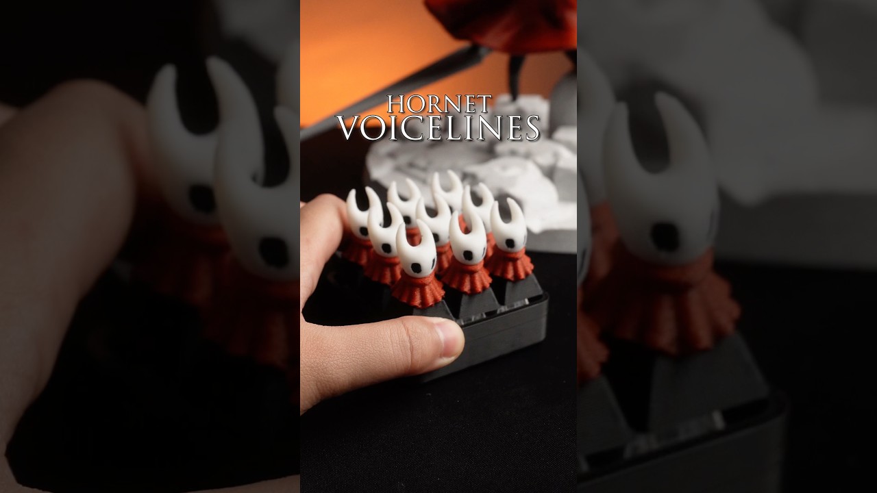 3D-печатный кликер Holow Knight Silksong Hornet с голосовыми репликами 