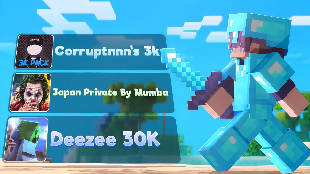 Top 3 Best mcpe texture pack for pvp | Fps boost - YouTube