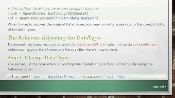 How to Read a Parquet Dataset in PySpark with datetime64 DataType Without Errors