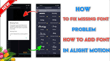 How To 💯% Fix Missing Font Problem In Alright Motion|How To Add Font In Alight Motion #alightmotion