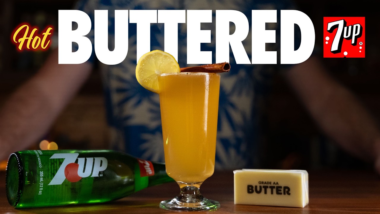 This drink contains butter and 7UP