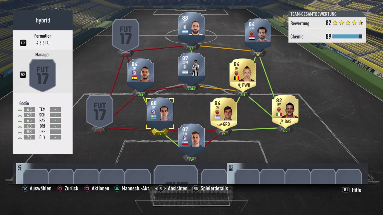 FIFA 17 1,5 mio squadbuilder! ft. Dybala sif, carrasco if und co.