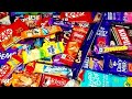 Milkybar Nestle kinderjoy Snickers Gems chocolate unboxing asmr 