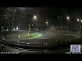 Car jumps roundabout - Hamilton New Zealand
