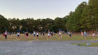 Pope High School 4th grade halftime routine at practice on 10/06/2022