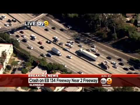 Crash On Eb 134 Fwy In Glendale Creates Traffic Nightmare Crash On Eb 134 Fwy In Glendale Creates Traffic Nightmare
