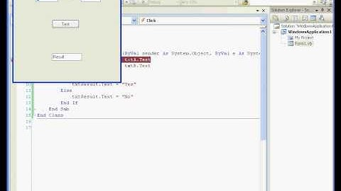 Visual Basic tutorial Debugging
