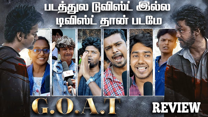 The Goat Public Review | Vijay | The Goat Review | The Goat Movie Review
