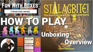 Stalagbite! The Dwarven Quest for Gold and Glory | Board Game | Unboxing, Overview and How to Play