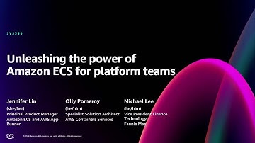 AWS re:Invent 2024 - Unleashing the power of Amazon ECS for platform teams (SVS330)