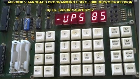 Assembly Language Programming using 8085 Microprocessor(Block Exchange)