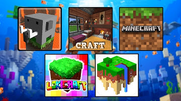 Craftsman VS Super Crafting and Building VS Minecraft PE VS Lokicraft VS Eerskraft vs Mastercraft