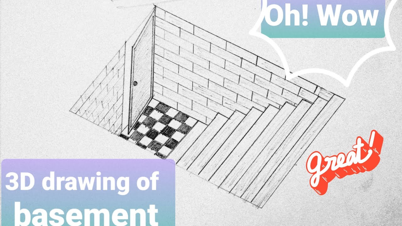 How To Draw Basement Basement Drawing 3D Basement Drawing YouTube How To Draw Basement Basement Drawing 3D Basement Drawing YouTube
