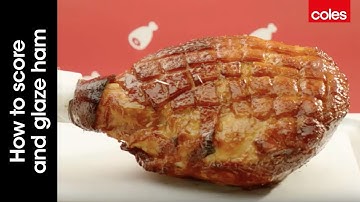 How to score and glaze ham