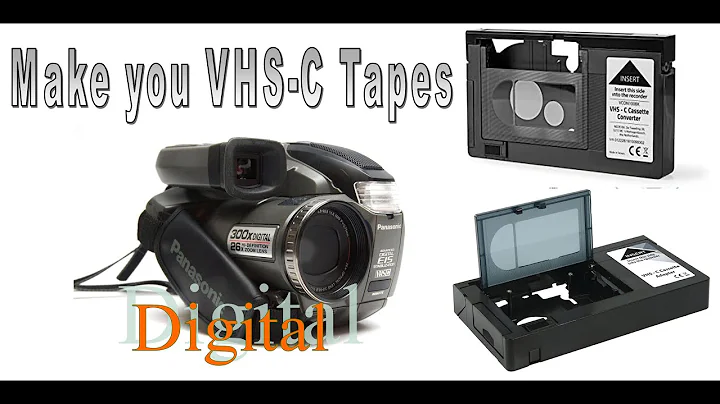 Make you VHS-C Video Tapes to Digital with Camcorder or Tape Adapter