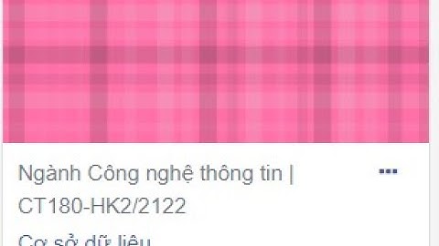 Buổi 1 Cơ sở dữ liệu