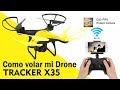Drone con cmara wifi tracker lhx35 gxfpv  funcionamiento