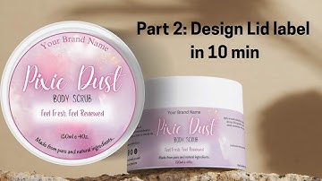 Labels Design Made Simple: A Step-by-Step Canva Tutorial | Product Label design. PART 2 lid Label