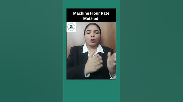 Machine hour rate method | CA Foundation Dec 23 #shorts #accountsatlas
