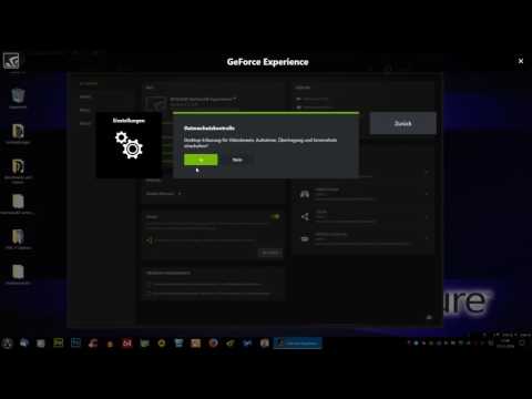 Einstellungen in GeForce Experience um Shadowplay zu nutzen