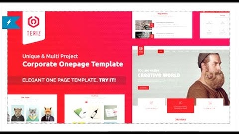 Teriz - Corporate Multipurpose Onepage HTML Template | Themeforest Download