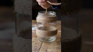 Easy DIY Rustic Jar Lantern Hack ✨