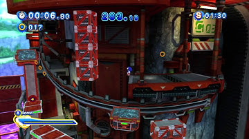 Sonic Generations (360) - Planet Wisp: Act 2: "Cart Challenge" Playthrough (S-Rank)
