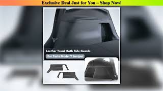 New Arrival For Tesla Model Y Juniper 2025 Rear Trunk Both Side Guards PU Leather Surface Corner Pr